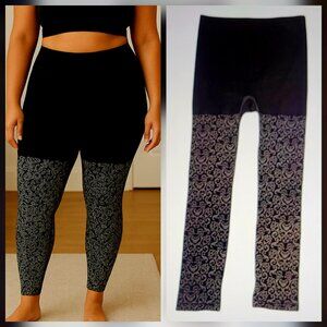 Lane Bryant Ultra Hi-Rise Smoothing Shaping Leggings/Footless Tights NEW